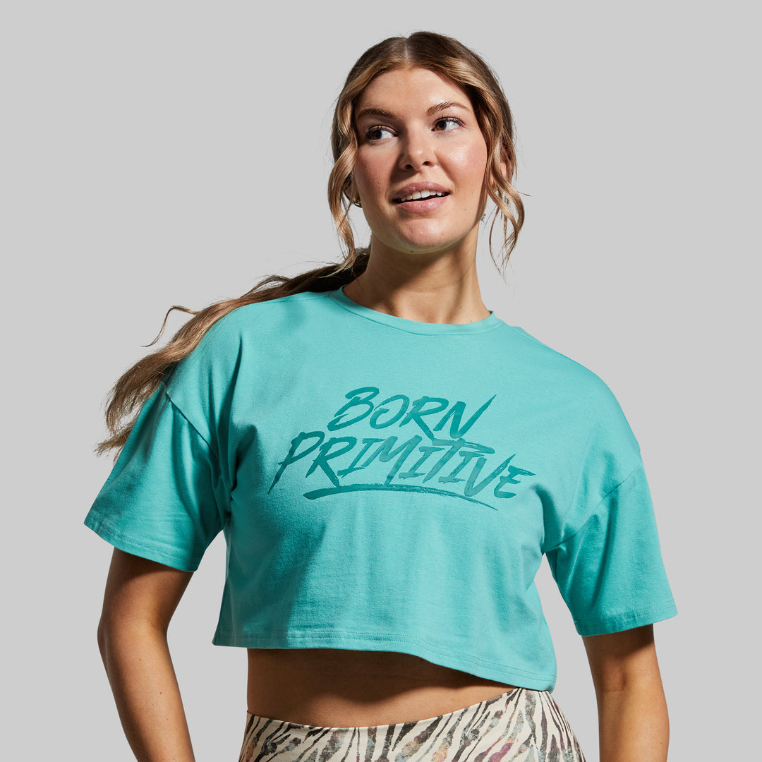 Training Crop Tee 2.0 | Jungle Mist from Born Primitive for Genejack WOD