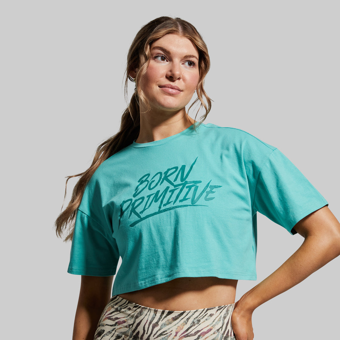 Training Crop Tee 2.0 | Jungle Mist from Born Primitive for Genejack WOD