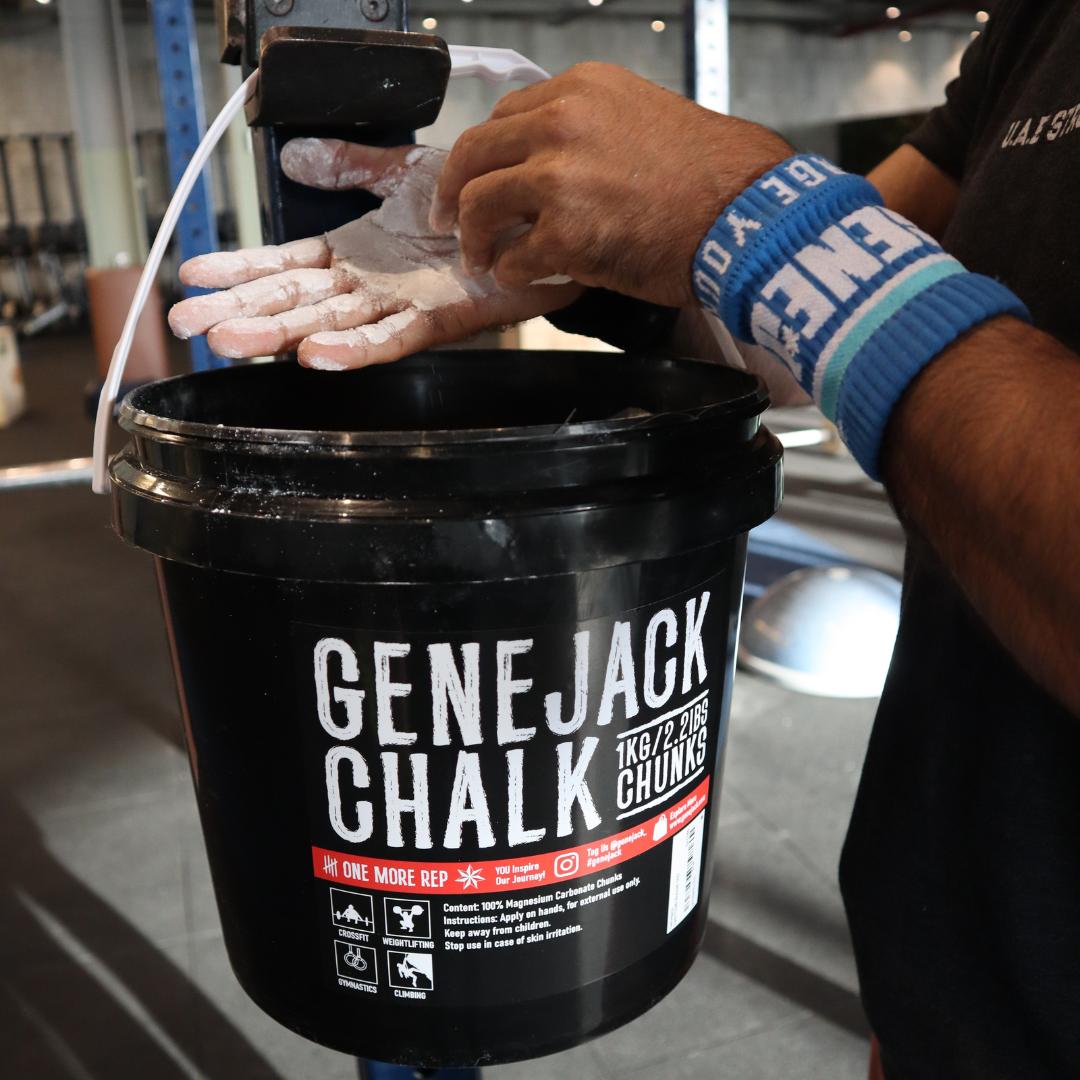 Gym Chalk Bucket 1KG from Genejack for Genejack WOD