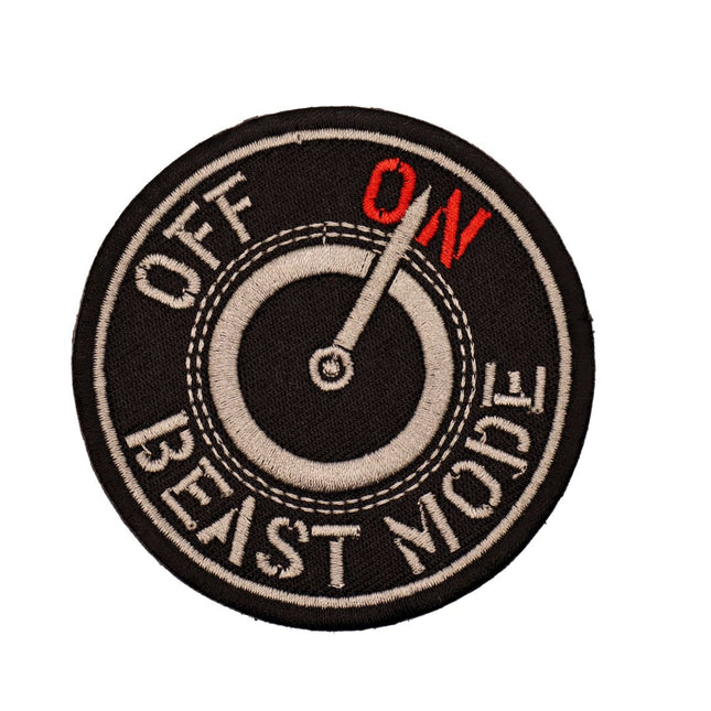 Round Black Beast Mode ON/OFF - Velcro Patch from Genejack for Genejack WOD