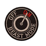 Round Black Beast Mode ON/OFF - Velcro Patch from Genejack for Genejack WOD