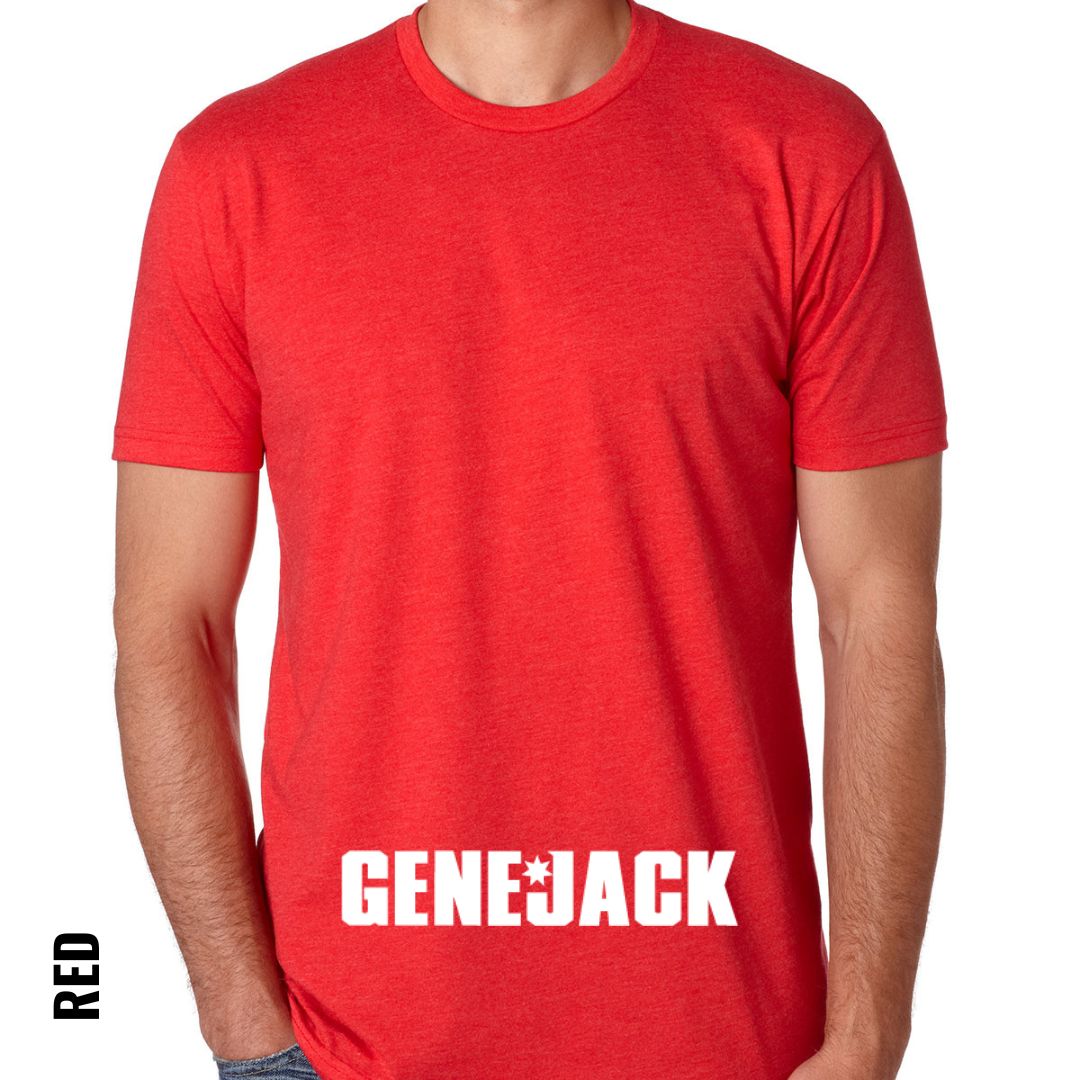 Red Genejack Essential T-shirt from Genejack for Genejack WOD