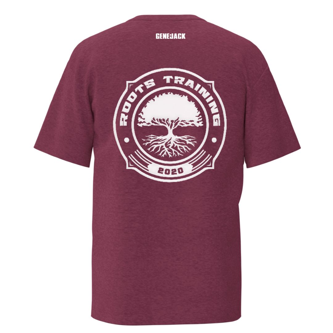 Maroon Roots Training T-shirt from Genejack for Genejack WOD