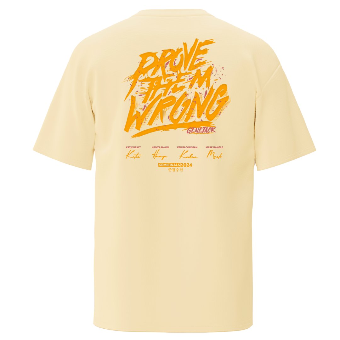 Yellow Team Yas Blue Semis'24 T-shirt from Genejack for Genejack WOD
