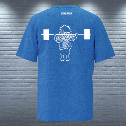 Blue Palestine Strong T-shirt from Genejack for Genejack WOD