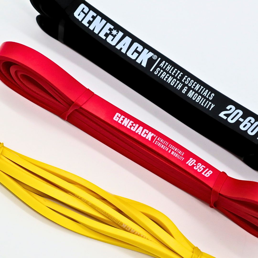 3 Bands Essential Set Strength & Mobility Resistance Bands from Genejack for Genejack WOD