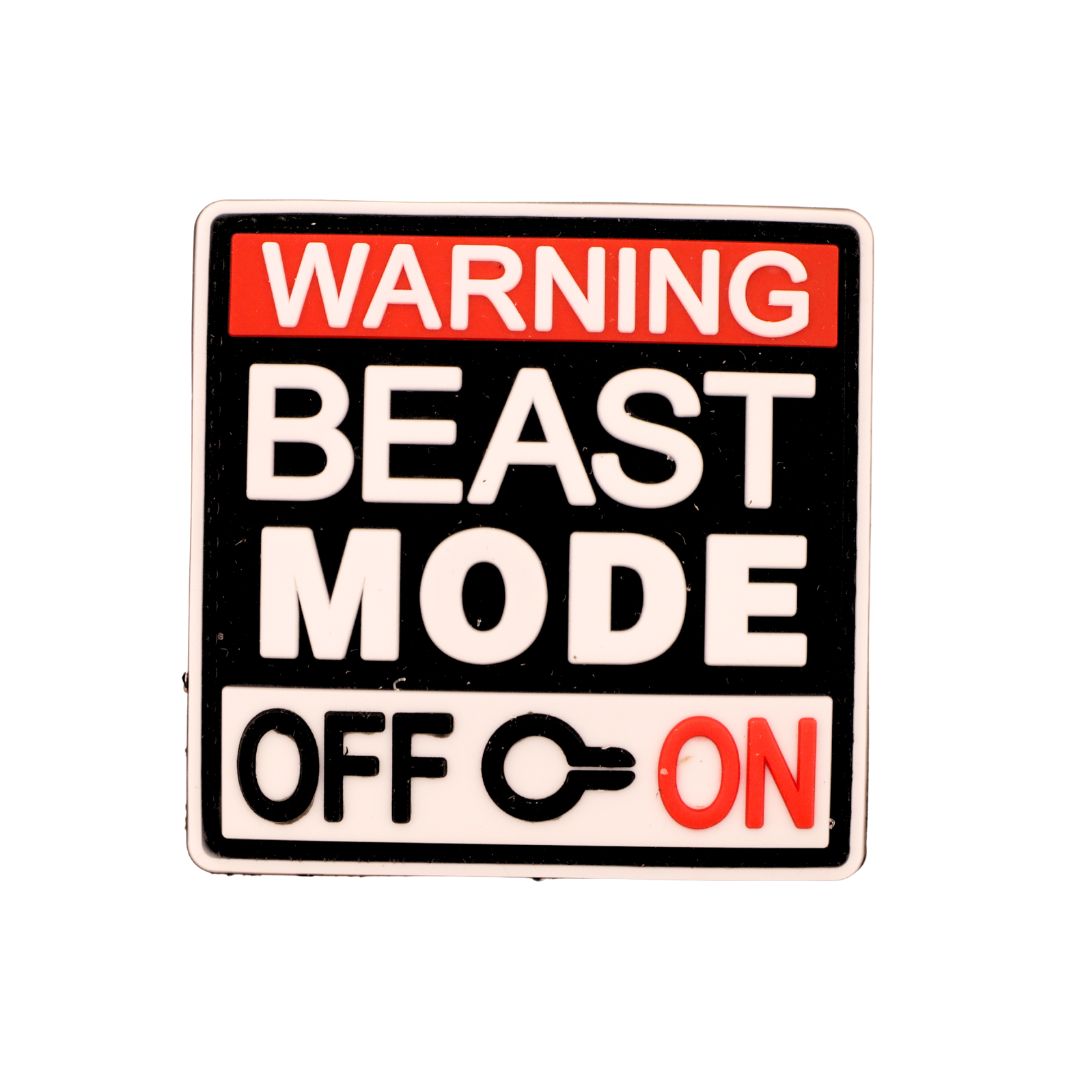 Rubber Square Beast Mode ON/OFF - Velcro Patch from Genejack for Genejack WOD