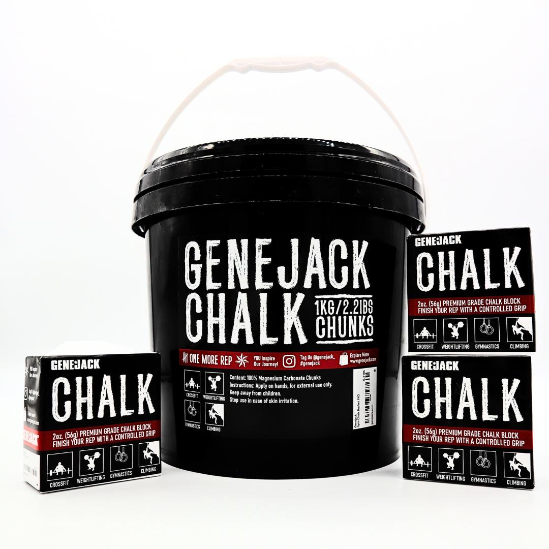 Gym Chalk Bucket 1KG from Genejack for Genejack WOD