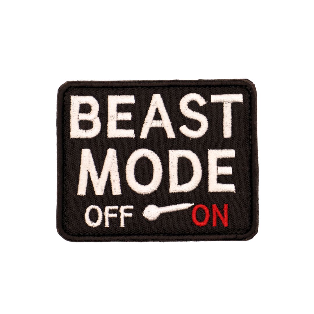 Black Square Beast Mode ON/OFF - Velcro Patch from Genejack for Genejack WOD