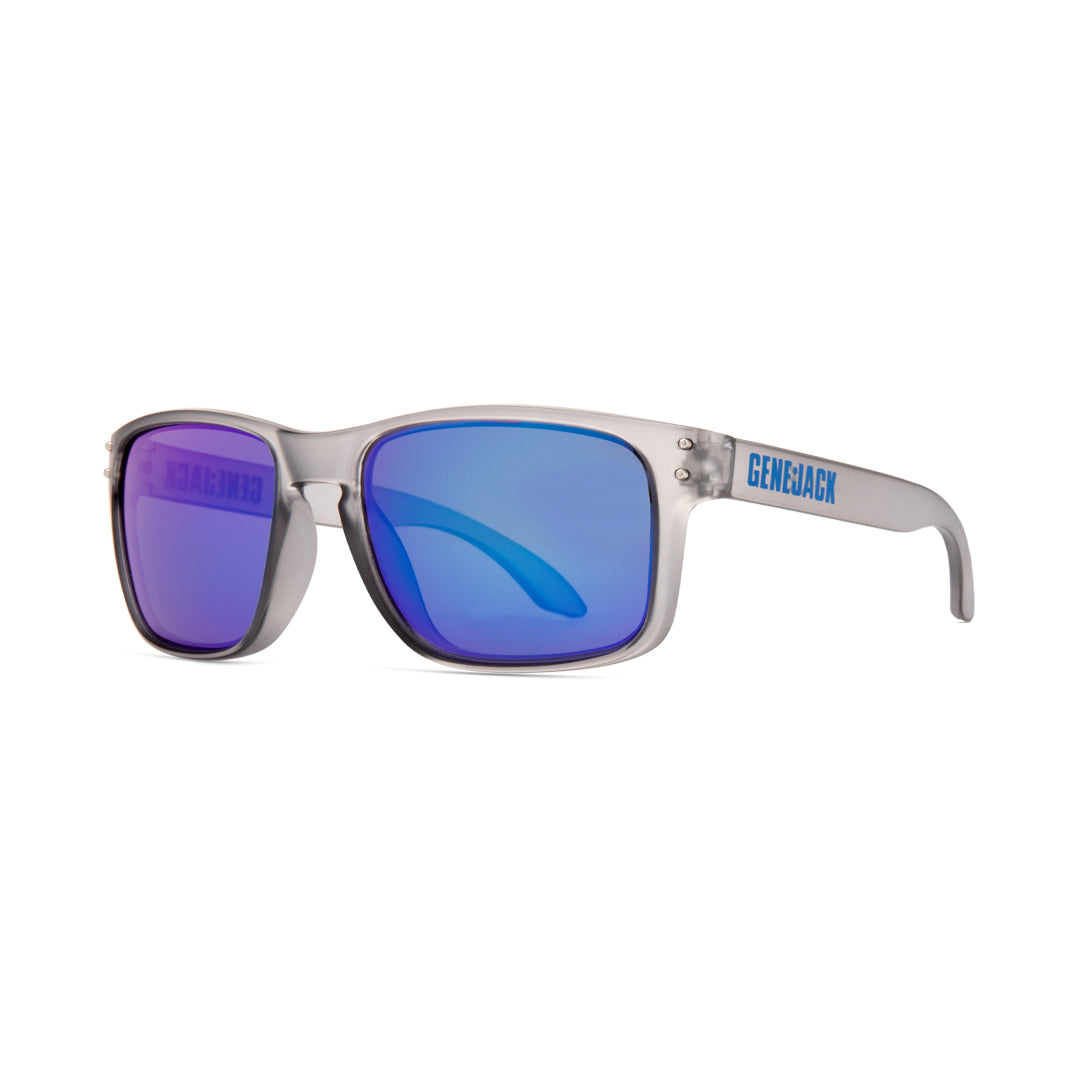Urban Freedom Sunglasses - Translucent Grey Frame/Blue Lens from Genejack for Genejack WOD