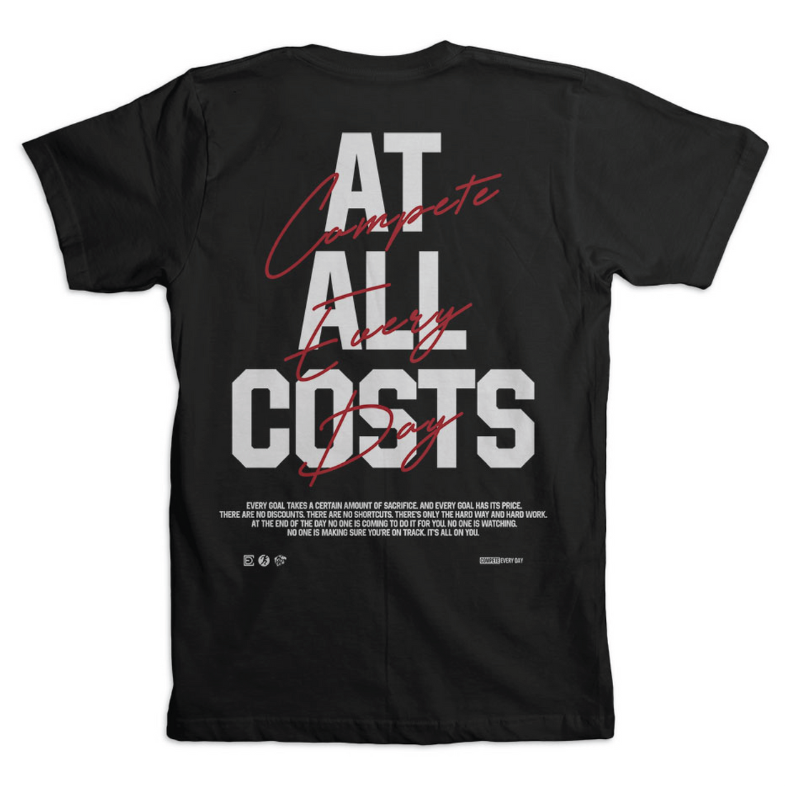 At All Costs T-shirt | Black from Genejack for Genejack WOD