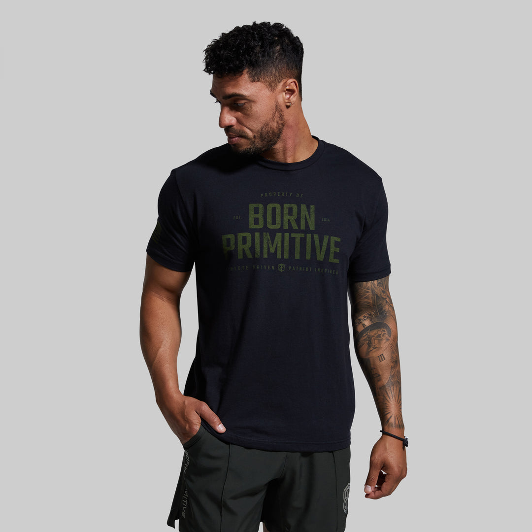 Property of Born Primitive T-shirt - Black from Born Primitive for Genejack WOD