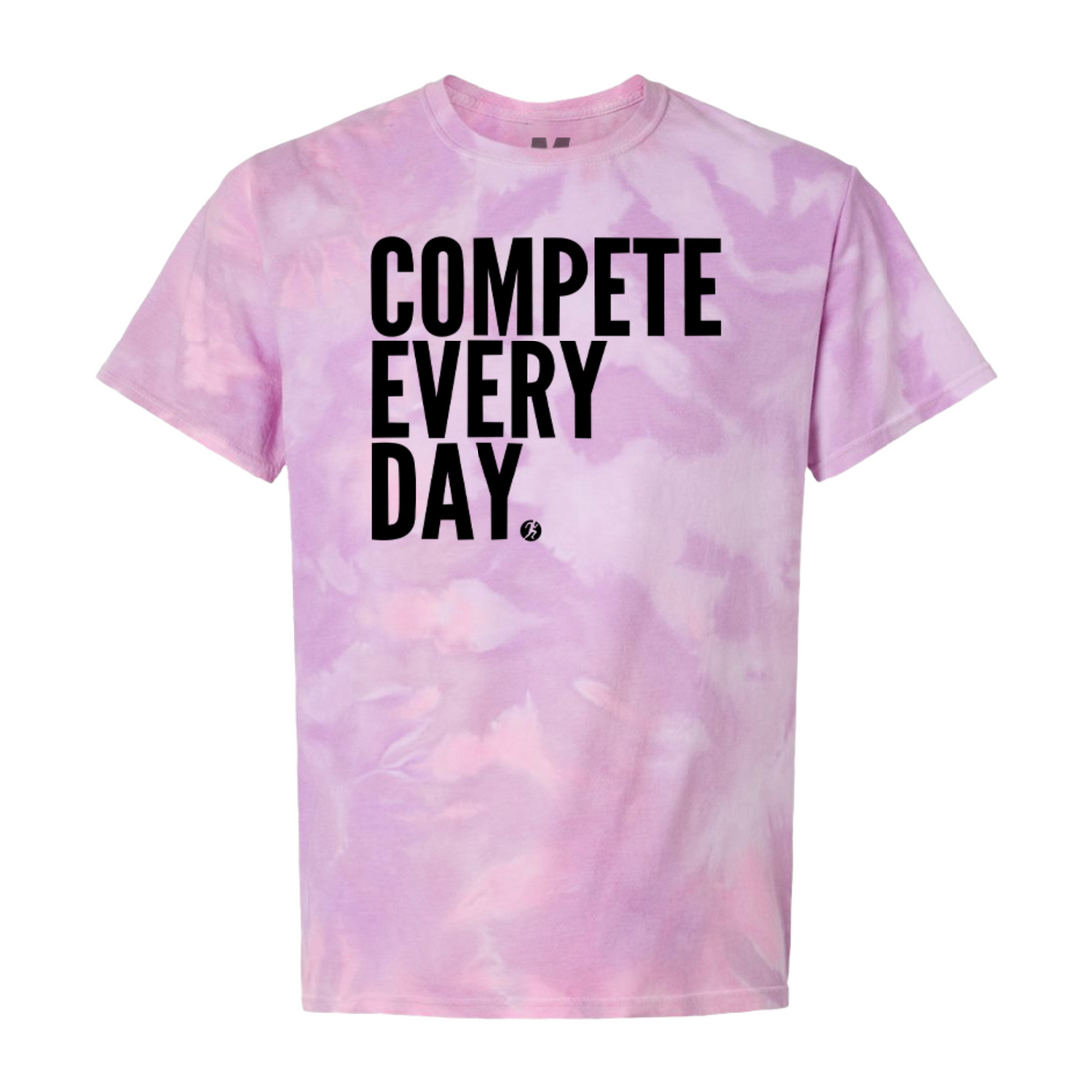 Compete Everyday T-shirt | Purple Velvet Tie Dye