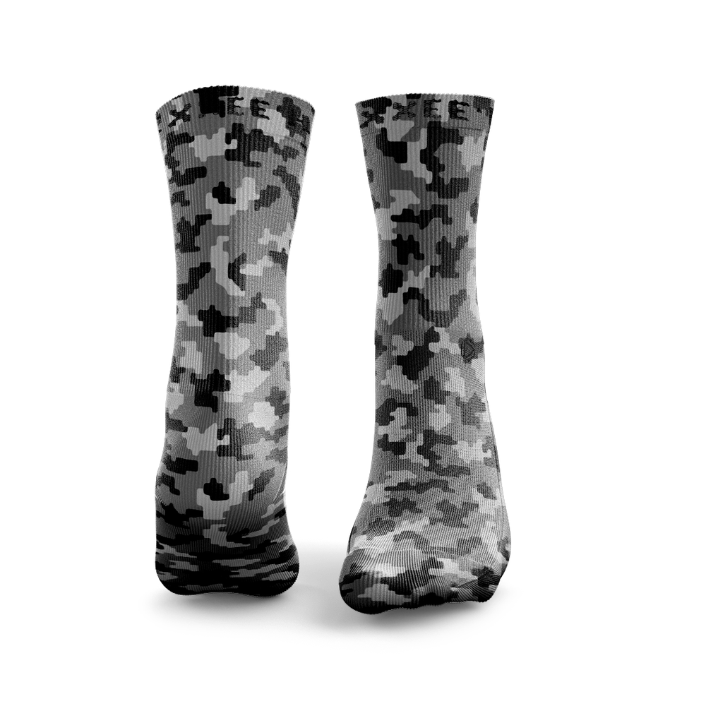 Digital Grey Camouflage Socks from Hexxee for Genejack WOD