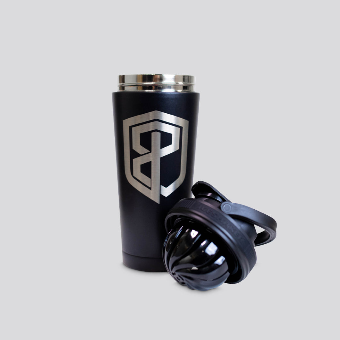 26 Oz. Born Primitive Ice Shaker Bottle | Black from Born Primitive for Genejack WOD