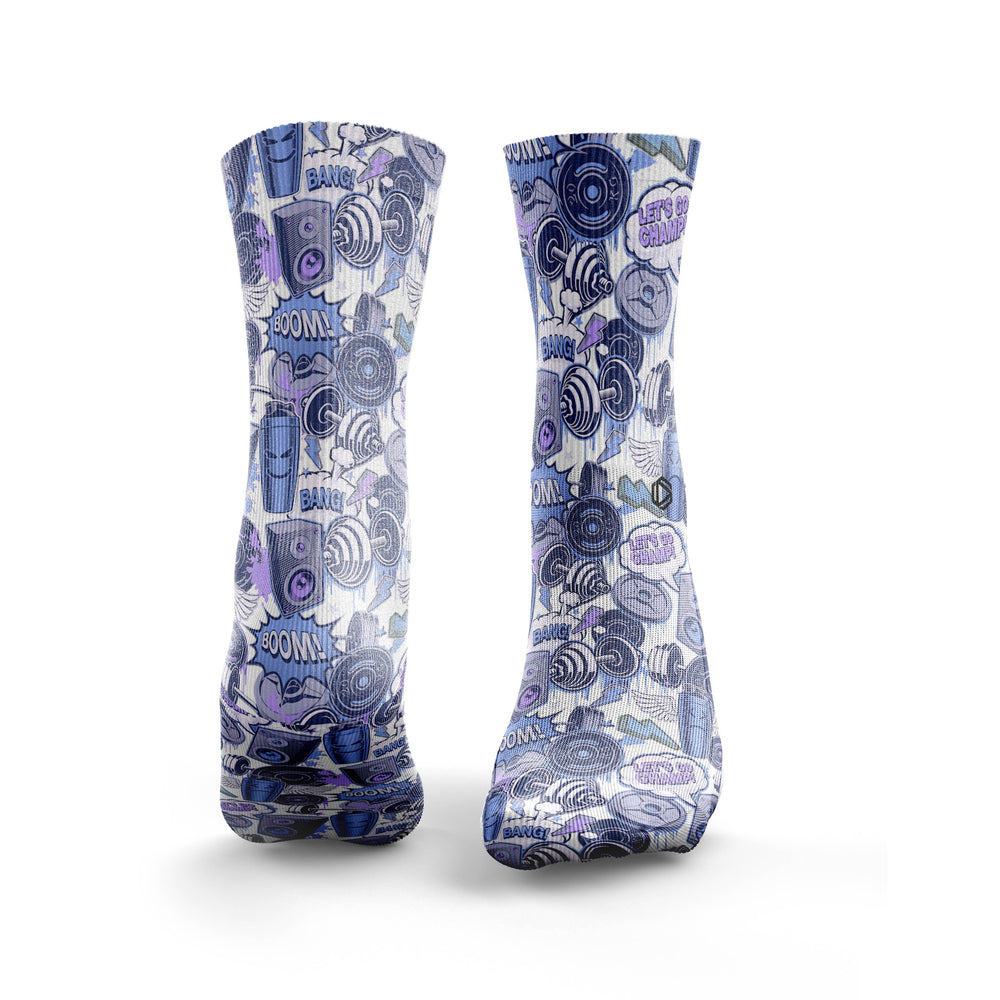 'Lets Go Champ' Socks from Hexxee for Genejack WOD