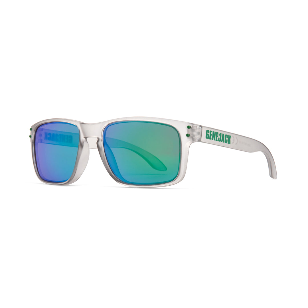 Urban Freedom Sunglasses - Translucent Grey Frame/Green Lens from Genejack for Genejack WOD