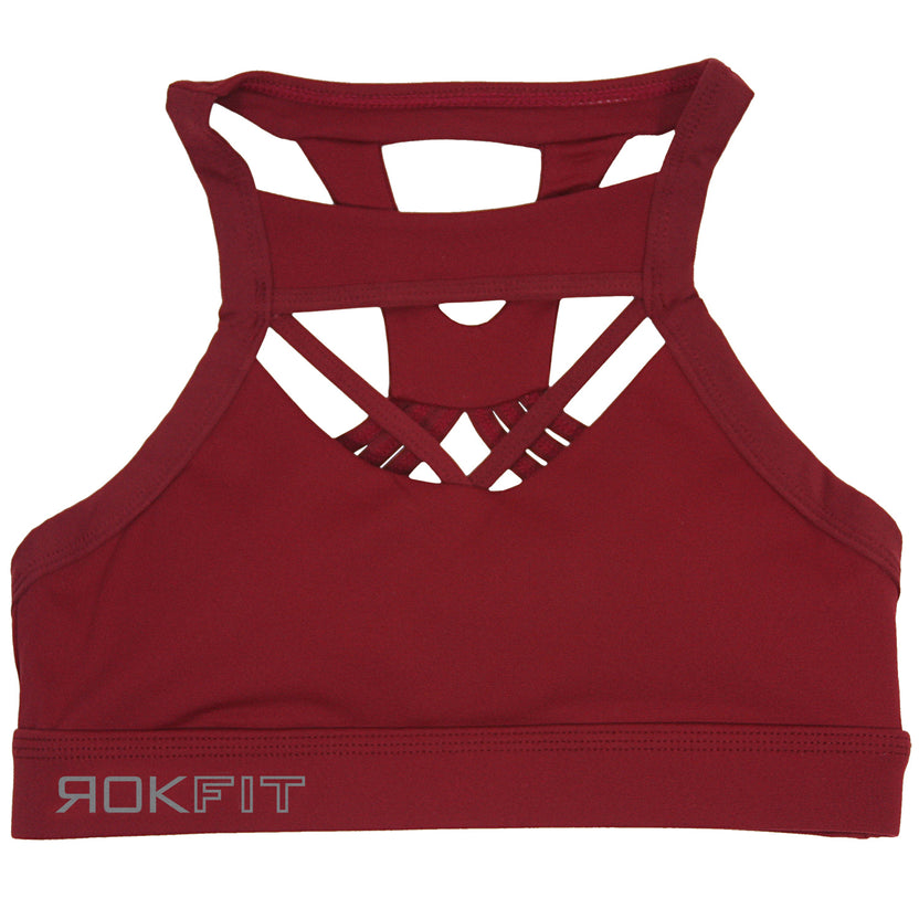 The Lacey Sports Bra - Merlot from Rokfit for Genejack WOD