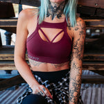 The Lacey Sports Bra - Merlot from Rokfit for Genejack WOD