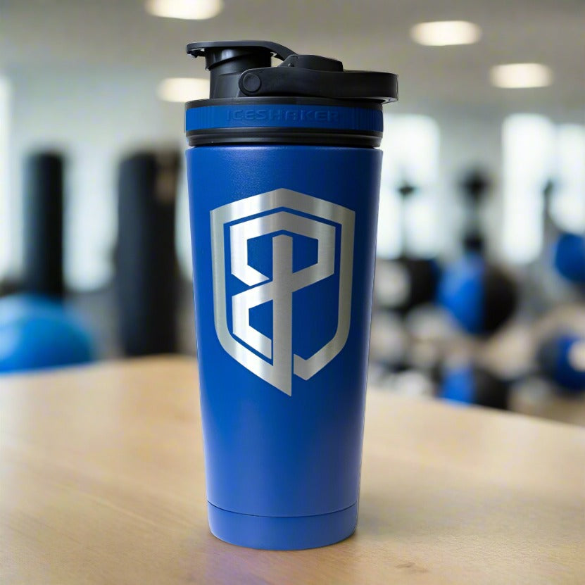 26 Oz. Born Primitive Ice Shaker Bottle | Navy from Born Primitive for Genejack WOD