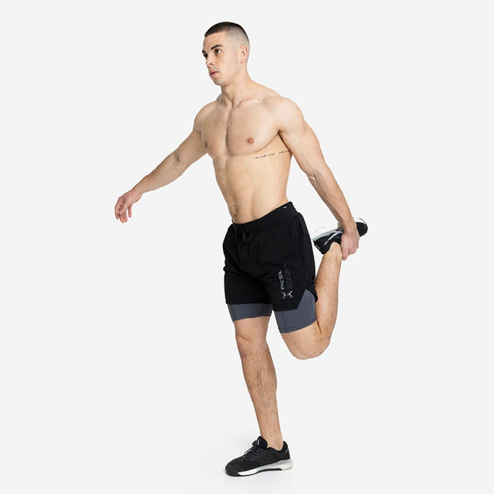 Premium 2-in-1 Shorts - Black from Picsil for Genejack WOD