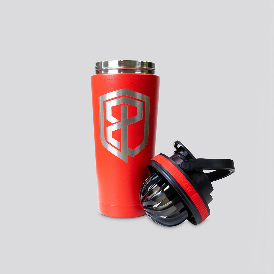 26 Oz. Born Primitive Ice Shaker Bottle | Red from Born Primitive for Genejack WOD