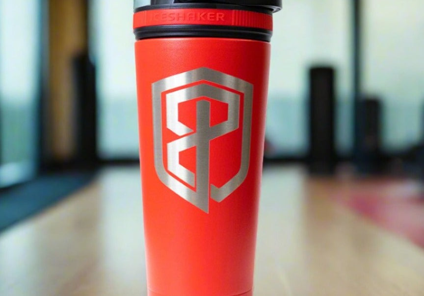 26 Oz. Born Primitive Ice Shaker Bottle | Red from Born Primitive for Genejack WOD