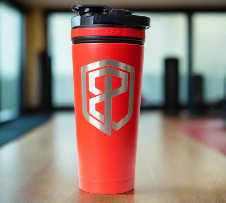 26 Oz. Born Primitive Ice Shaker Bottle | Red from Born Primitive for Genejack WOD