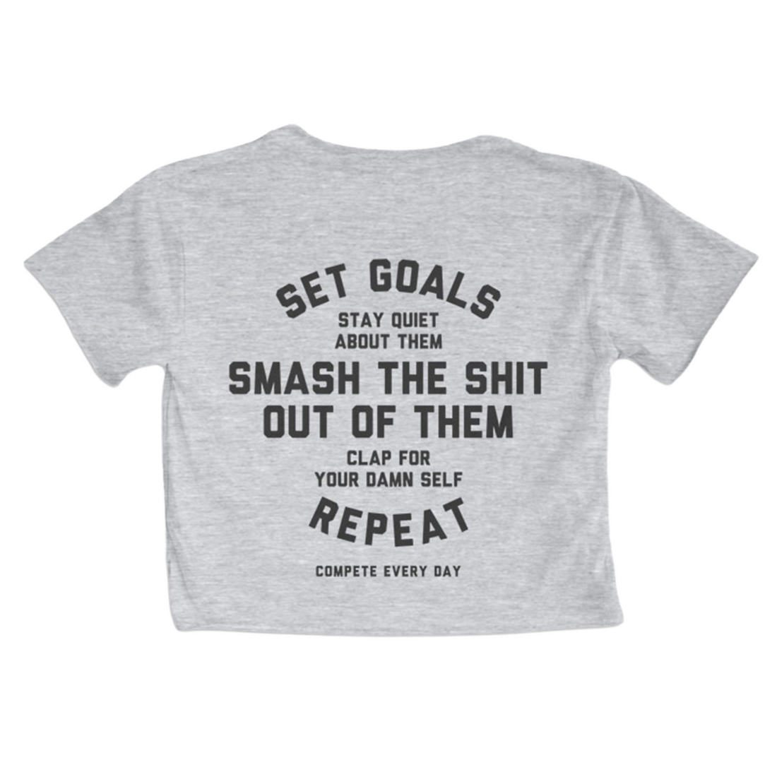 Set Goals Crop Tee