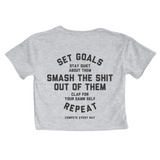 Set Goals Crop Tee