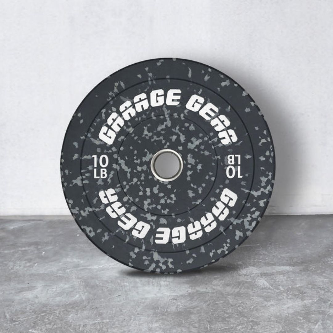 Fleck Bumper Plates (Used) from Garage Gear for Genejack WOD