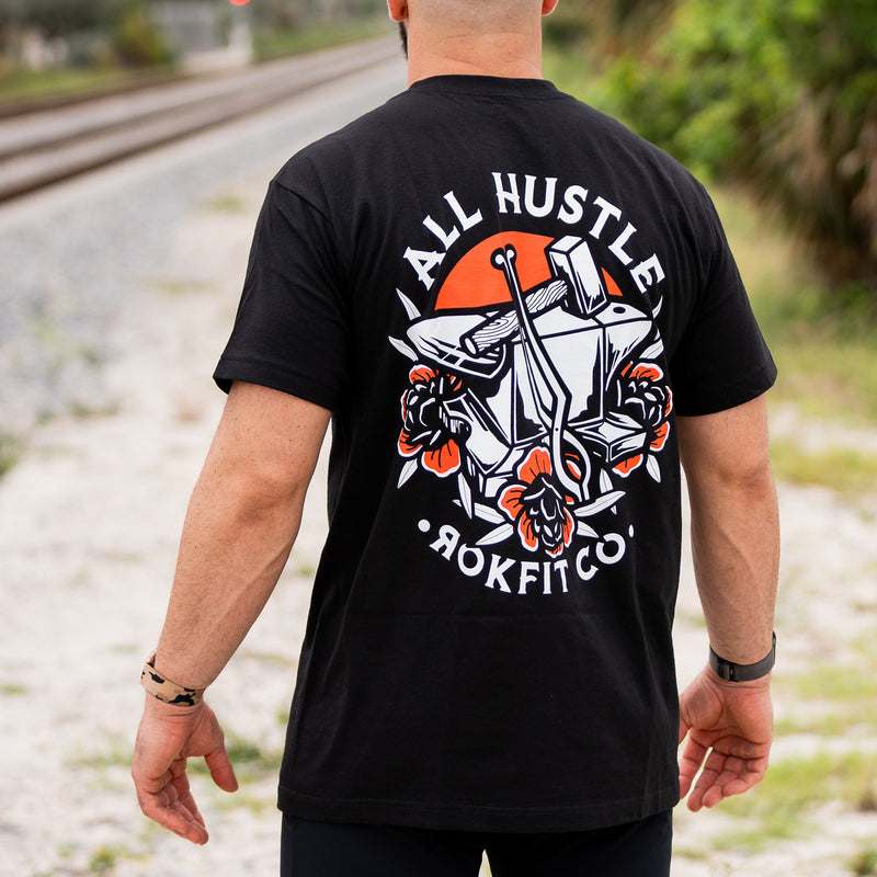 All Hustle - Unisex Utility T-shirt from Rokfit for Genejack WOD