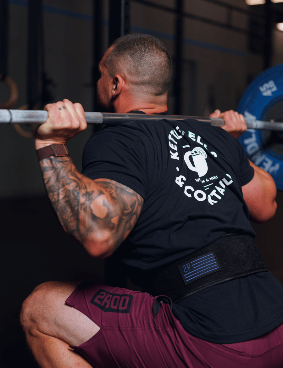 Kettlebells and Cocktails T-shirt from 2POOD for Genejack WOD