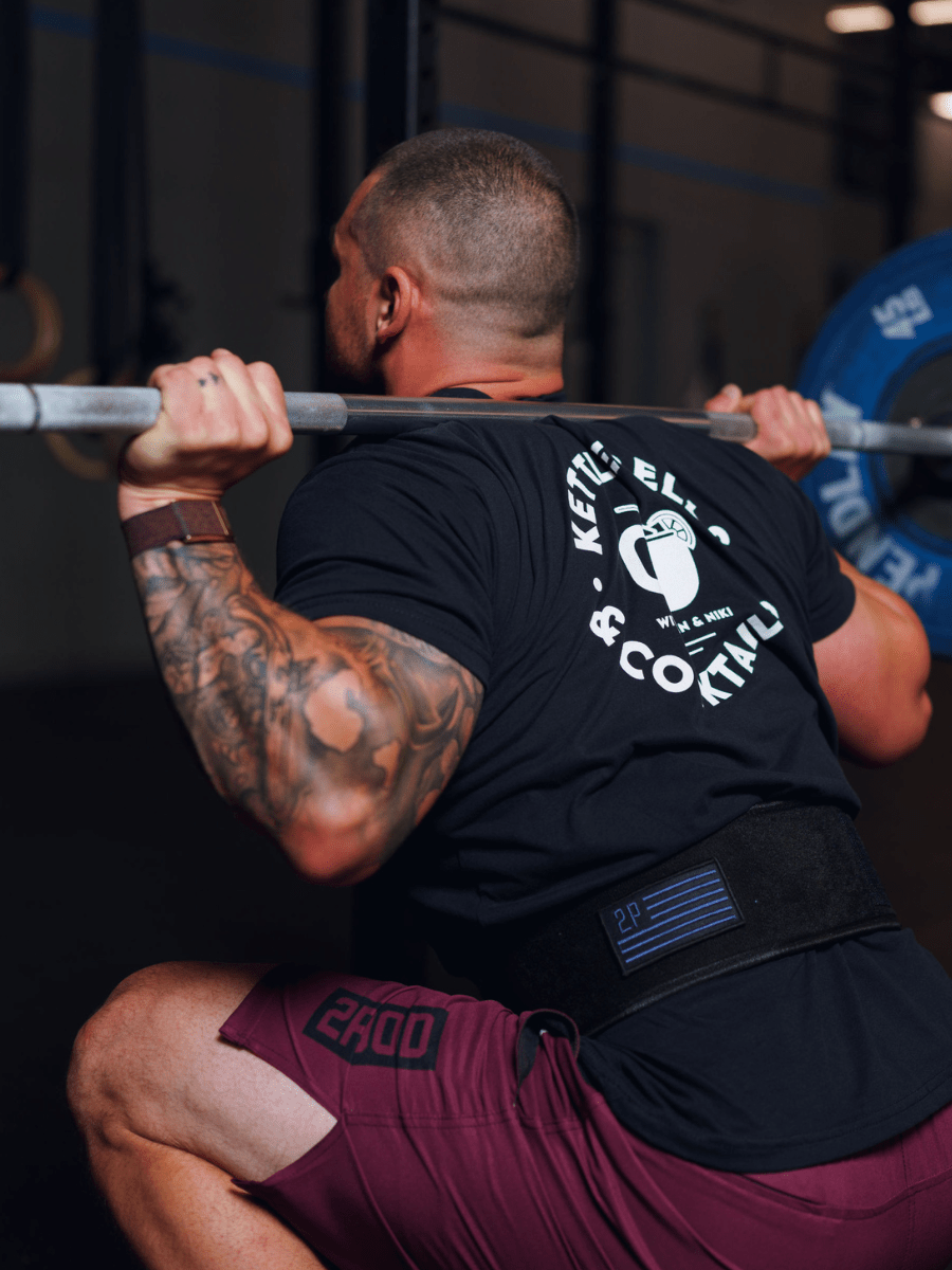 Kettlebells and Cocktails T-shirt from 2POOD for Genejack WOD