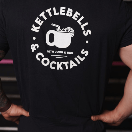 Kettlebells and Cocktails T-shirt from 2POOD for Genejack WOD