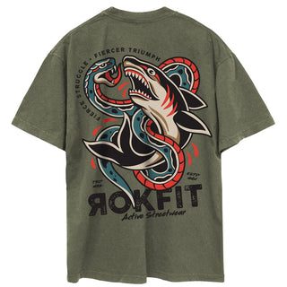 Fierce Struggle, Fiercer Triumph Street T-shirt from Rokfit for Genejack WOD