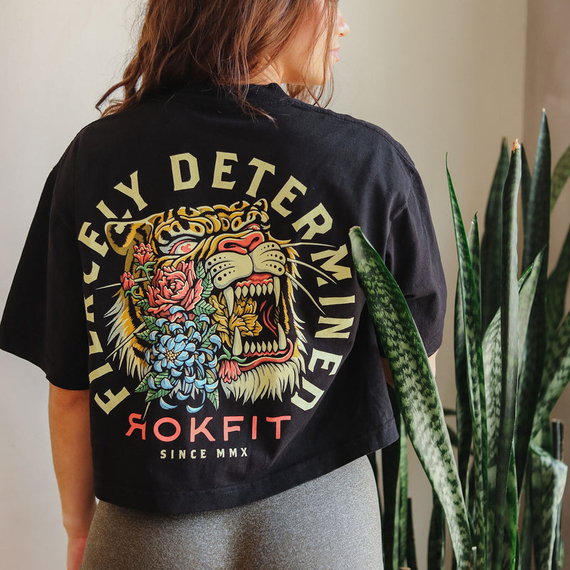 Fiercely Determined | Utility T-shirt + Street Crop Top from Genejack for Genejack WOD