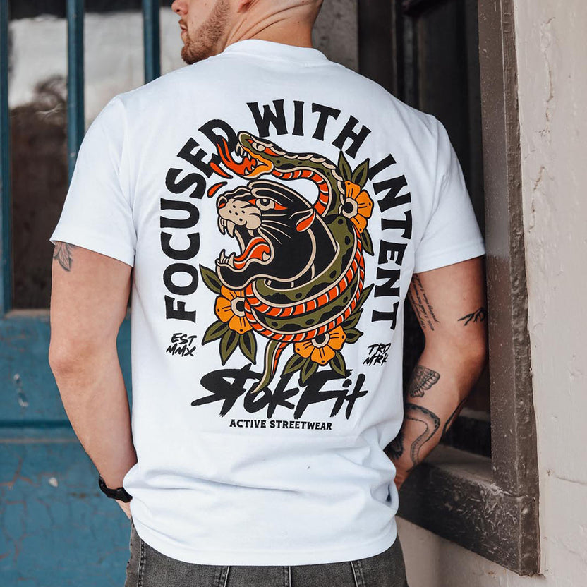 Focused With Intent Utility T-shirt from Rokfit for Genejack WOD