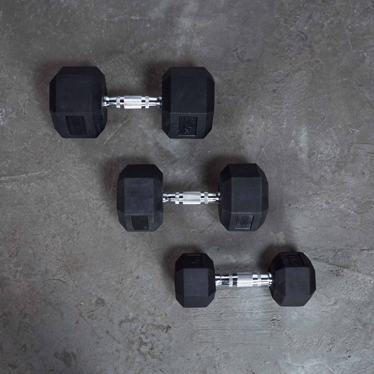 Garage Gear Rubber Hex-Head Dumbbells (KG)