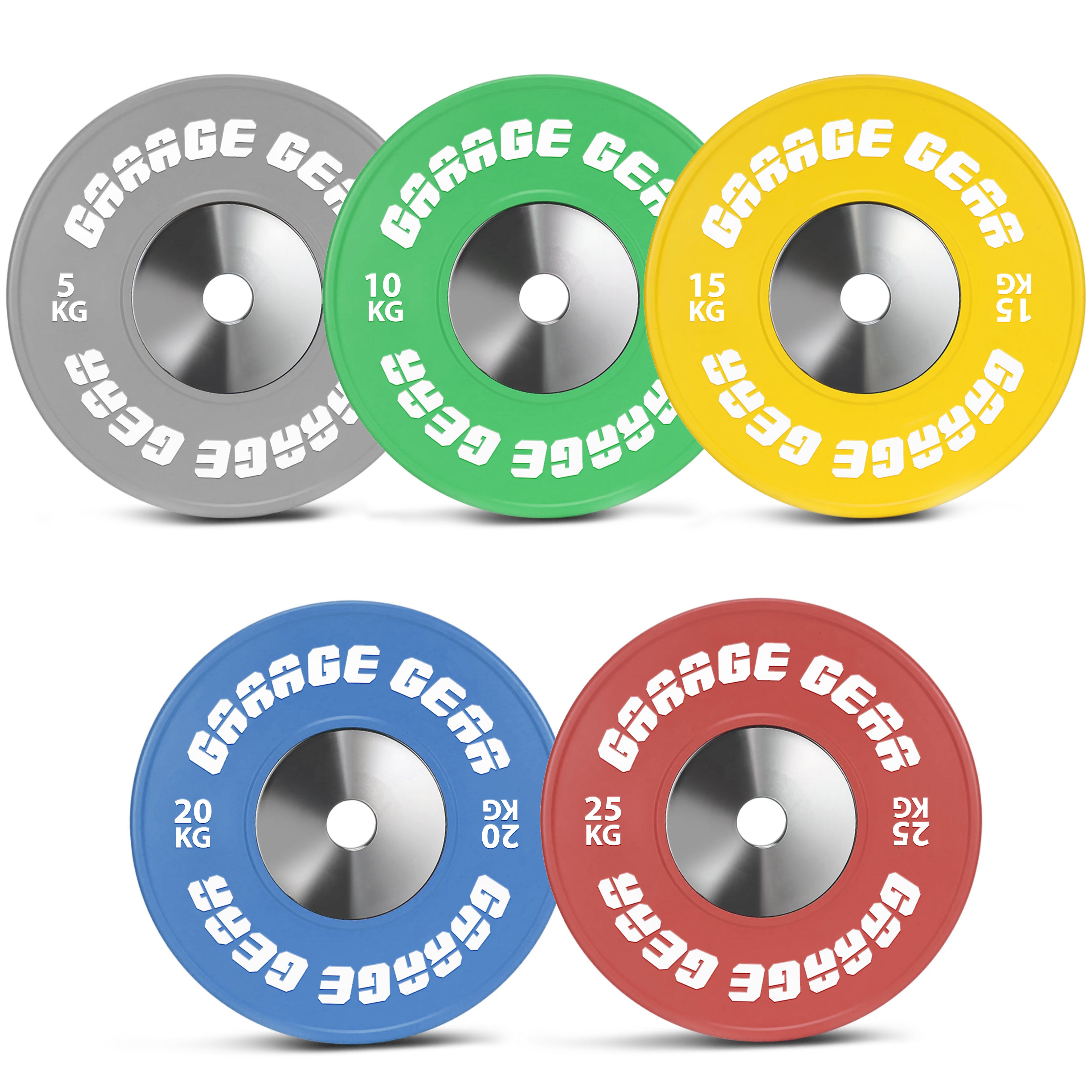 Garage Gear Colored Competition Bumper Plates