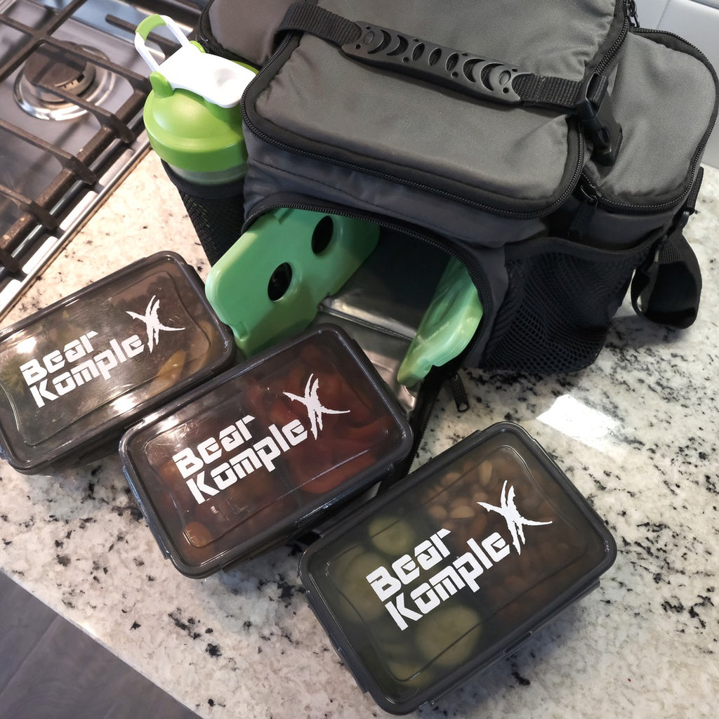 Meal Prep Bag with Food Containers from Bear Komplex for Genejack WOD