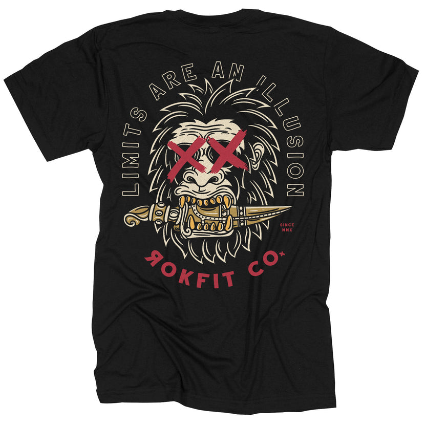 Limits Are An Illusion Unisex T-shirt from Rokfit for Genejack WOD