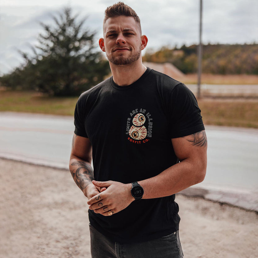 Limits Are An Illusion T-shirt from Rokfit for Genejack WOD
