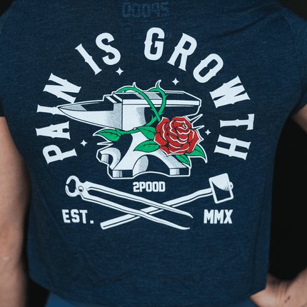 Pain is Growth Crop Top from 2POOD for Genejack WOD