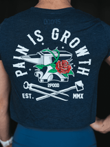 Pain is Growth Crop Top from 2POOD for Genejack WOD