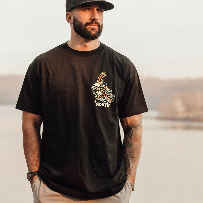 Rise Stronger - Utility T-shirt from Rokfit for Genejack WOD