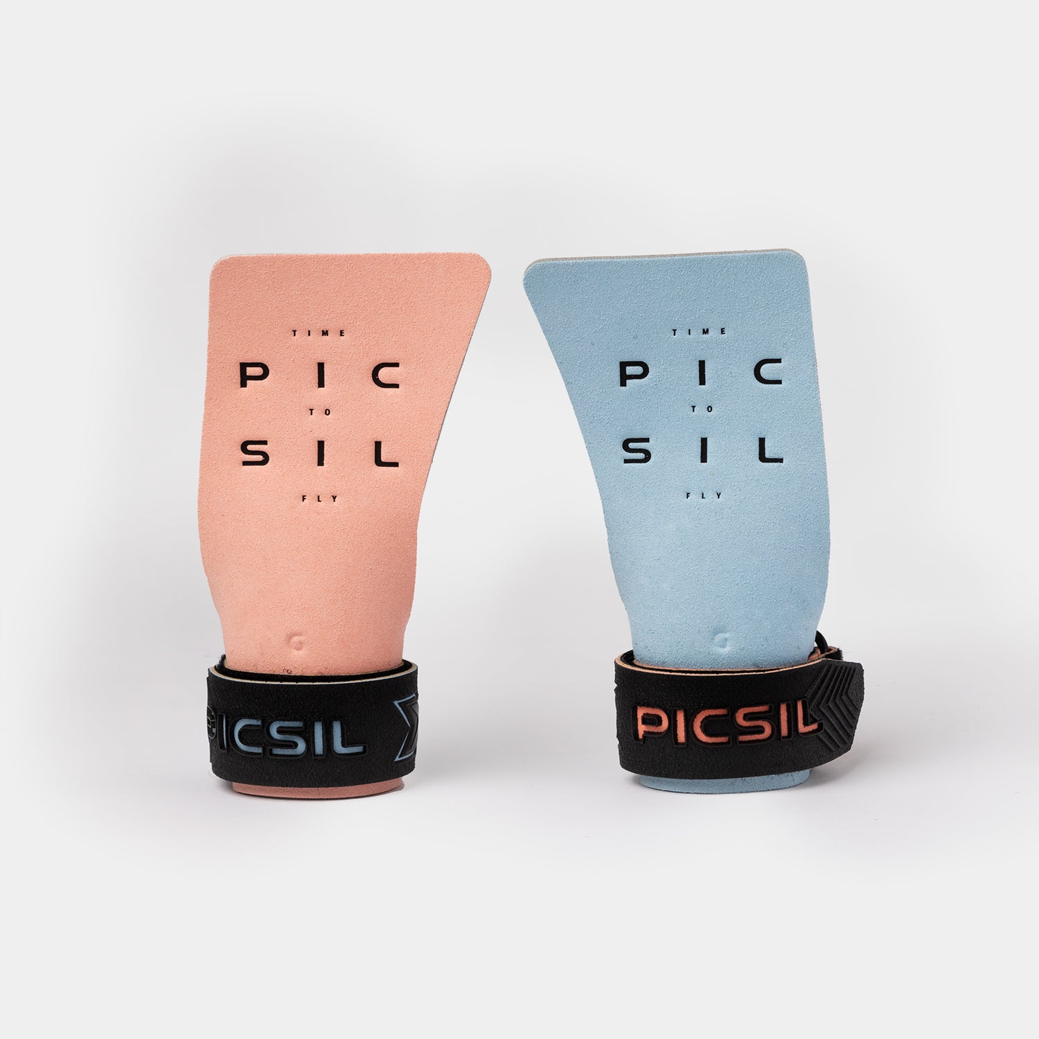 Coral Blue Condor No Hole Grips from Picsil for Genejack WOD