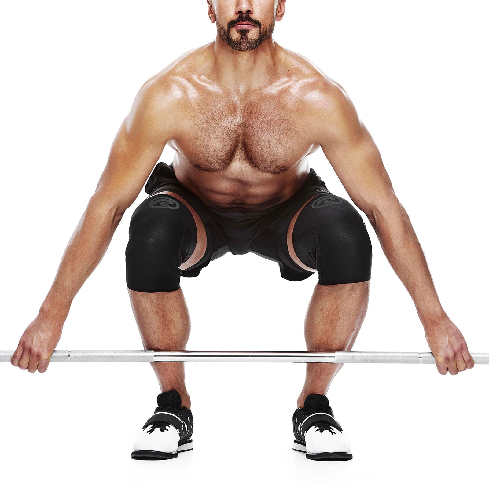 Rx Knee Sleeves Power Max - Carbon/Black from Rehband for Genejack WOD