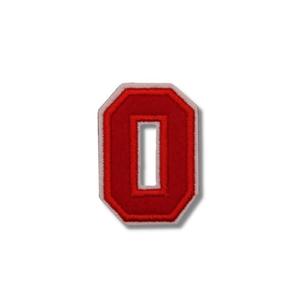 0 Red Numbers Velcro Patch from Genejack for Genejack WOD