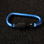Blue Aluminum Carabiners D Shape from Genejack for Genejack WOD